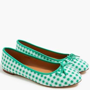 COPY - J. Crew Gingham Ballet Flats